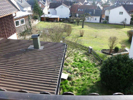 Haus Sonnefeld Garten von oben